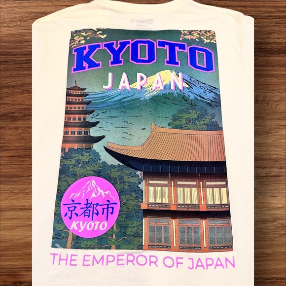 Mens RSTR Kyoto Japan Emperor Graphic T-Shirt Short Sleeve Large - Picture 7 of 7
